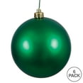 thumbnail image 5 of Vickerman 4" Emerald Matte Ball Ornament, 6 per Bag, 5 of 6