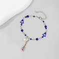 thumbnail image 3 of ievspot  Women Bracelet Punk Style Hollow Star Beads Decor Guitar Pendant Friends Bracelet Adjustable Extended Chain Bracelet, 3 of 8
