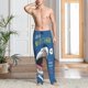 thumbnail image 2 of Balery Great White Shark Pantalones de pijama para hombre, pijama ultraligero, pantalón de descanso-3X-Large, 2 of 6