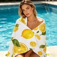 thumbnail image 4 of Rewenti 59X29.5In Microfiber Beach towel Double Sided Velour Large Rectangular Thick Bath towel Fast Dry Soft Absorbent Sand Free for Travel Pool Swimming, 4 of 6