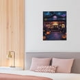 thumbnail image 6 of Halloween Pumpkin Head Haunted House Halloween Series Poster Canvas,Suitable for Home Decoration,Dining Room Decor, Bedroom Art, Wall Decor Living Room, Wall Art, Frameless 12x16inch, 6 of 7