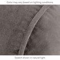 thumbnail image 4 of Nate Home by Nate Berkus Cotton Velvet Bolster, 7" x 20", Charcoal, 4 of 8