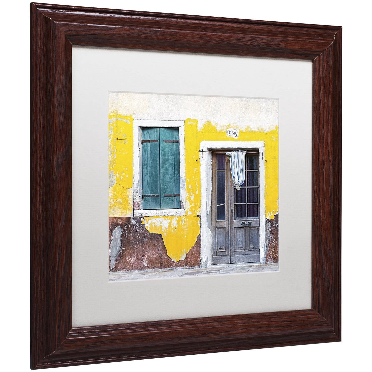 Trademark Fine Art 'Yellow Chip' Canvas Art by Michael Blanchette Photography, White Matte, Wood Frame