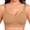 Coffee, variant on Seamless Wireless Bra for Women V Neck Soft Stretchy Full Coverage Pullover Bralette No Underwire Wide Straps Comfortable Everyday Wear Breathable Lightweight Black M