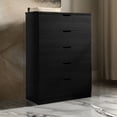 thumbnail image 6 of BenJara Tall Dresser Chest, 44 Inch Freestanding with 5 Drawers, Classic Black, 6 of 6