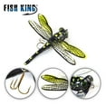 thumbnail image 5 of 6g 75mm Lifelike Eyes Artificial Topwater  Bionic Bait Dragonfly Fly Fishing Lure Treble Hooks Flies Insect COLOR E, 5 of 8