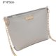 thumbnail image 2 of Bolso bandolera de un solo hombro con textura elegante en color blanco, 2 of 5