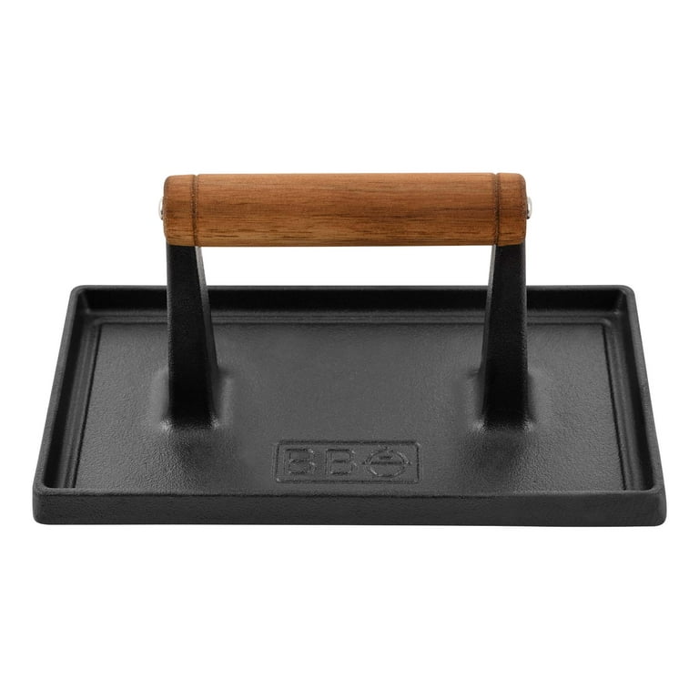 Outset Cast Iron, 8 x 8 x 3.25 inches, Round Grill Press