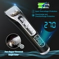 thumbnail image 6 of SEREED Hair Clippers for Men, Cordless Hair Trimmer Beard Trimmer Men Haircut Kit Rechargeable Waterproof with LED Display for Families, 6 of 7