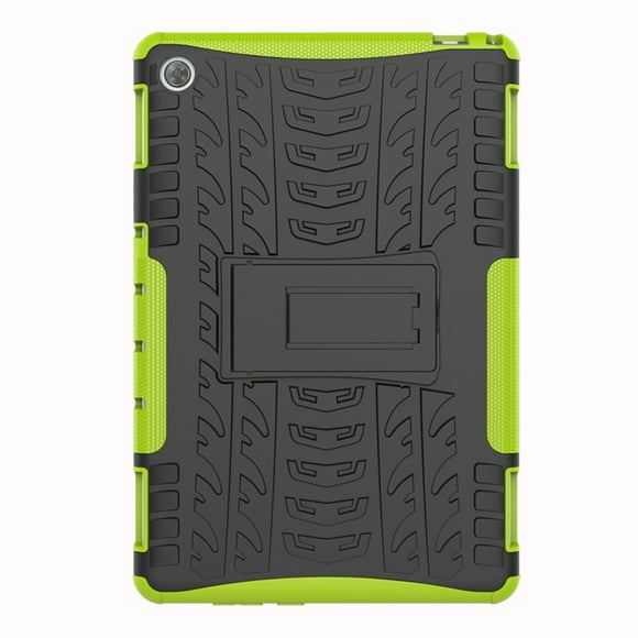 For Huawei Mediapad M5 Lite case 10.1 inch BAH2-L09 BAH2-W19 BAH2-W09 Armor case Tablet TPU+PC Shockproof Stand Cover Green BAH2-W09 L09 W19
