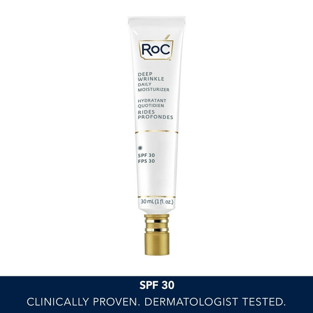 RoC Skincare - Retinol Correxion®️ - Deep Wrinkle - Daily Moisturizer - Sunscreen Broad Spectrum SPF 30 - 30ml