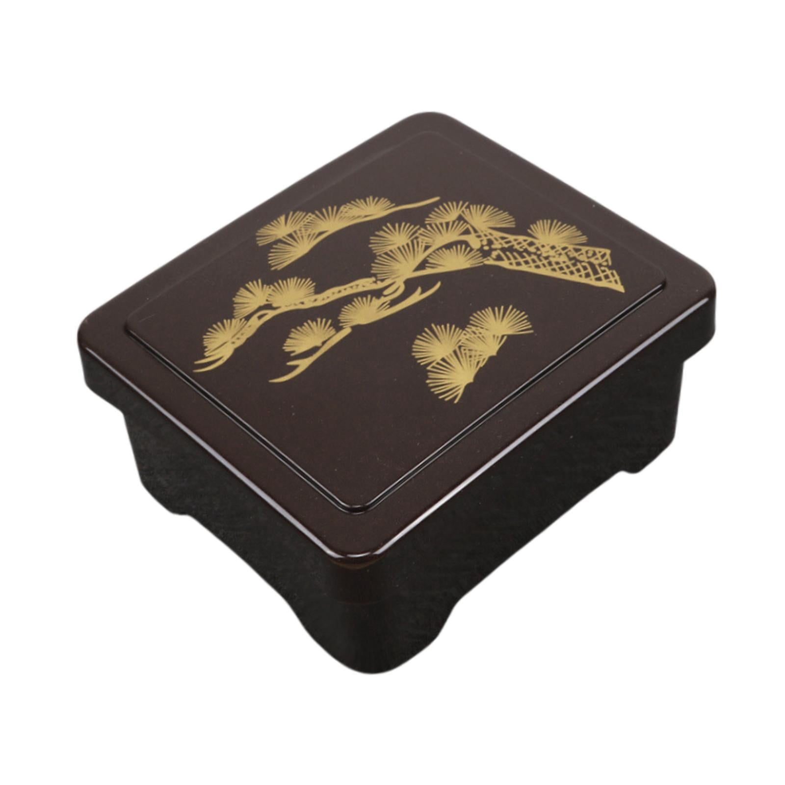 Esquirla Bento Box Japanese Lunchbox with Lid Reusable Storage Box Rectangle Container Lunch Container for Camping Work Picnic pattern