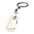 thumbnail image 2 of rygai Key Chain Multipurpose Bright Luster Hollow Out Smooth Surface Reusable DIY Stainless Steel A-Z Letters Women Men Car Key Ring Holder for Wallet,D, 2 of 8