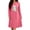 Hot Pink, variant on SimpleJoyi Womens Pajama Halloween Chest Print Long Sleeve Crewneck Midi Nightgown