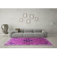 thumbnail image 3 of Ahgly Company Indoor Square Persian Purple Traditional Area Rugs, 7' Square, 3 of 4