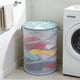 thumbnail image 1 of Cesto de malla plegable para la ropa sucia con asas | Cesto espacioso para guardar juguetes y peluches infantiles | Cesto plegable y transpirable para el hogar, 1 of 6