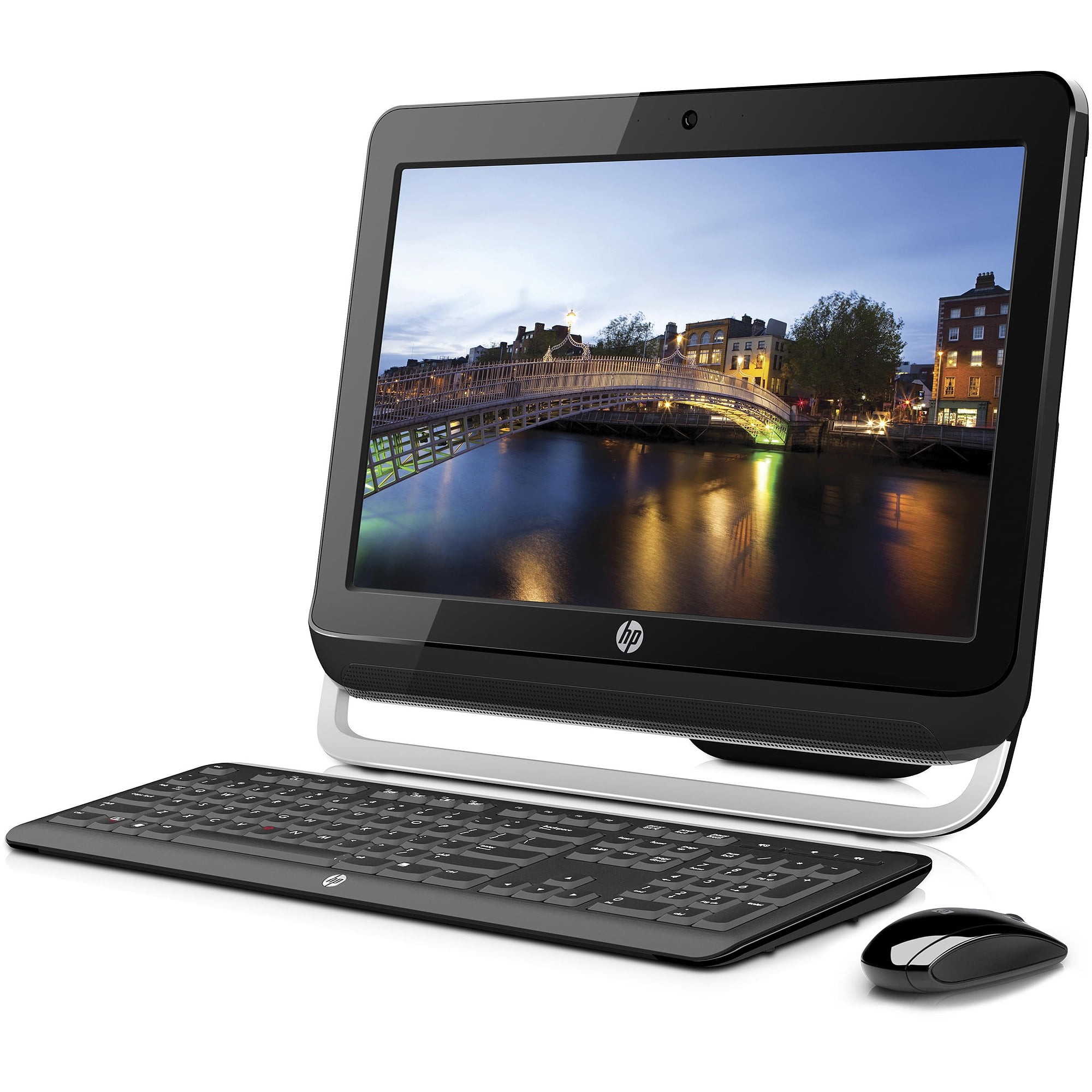 Restored Hp Black Omni 120 1123w All In One Desktop Pc With Amd Dual