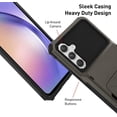 thumbnail image 4 of Wallet Case for Samsung Galaxy A54 5G Case with 4-Card Credit Card Holder Slot Shockproof Cover Hybrid Heavy Duty Protection Armor Phone Case Compatible with Samsung Galaxy A54-Gray, 4 of 5