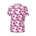 thumbnail image 6 of Wukai Orchids Flowers Print Men's Short-Sleeved Mesh T-Shirt,Quick-Dry Short Sleeve Workout T-Shirt-5X-Large, 6 of 8