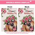 thumbnail image 2 of Jbralid Valentine's Day Dog Garden Flag Love And Kisses Golden Retriever Red Pink Love Heart Wedding Anniversary Banner Vertical Double Sided 12 x 18 Inch Spring Farmhouse, 2 of 5