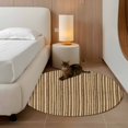 thumbnail image 2 of Round Rug 4Ft Washable Non-Slip, Country Farmhouse Circle Area Rugs for Living Room Bedroom, Vintage Plants Lines Pattern Brown Indoor Floor Mats Carpet Runner for Home Decor Aesthetic, 2 of 8