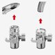 thumbnail image 2 of Way Shower Diverter Valve Faucet Diverter Replacement Shower Adapter Faucet Valve for Kitchen or Bathroom, 2 of 5