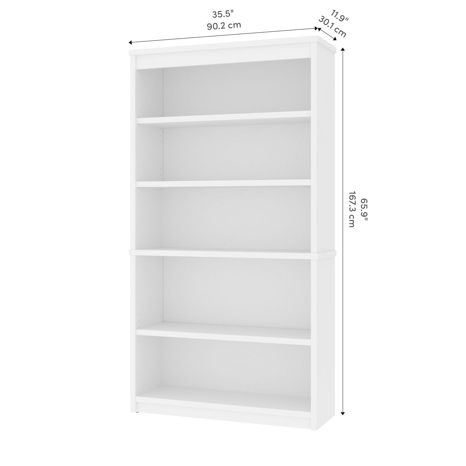 Bestar Universel 36W Bookcase in antigua