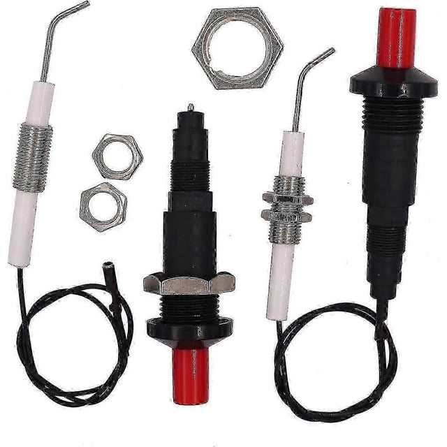 Gas Grill Igniter with Push Button Pack Piezo Igniter Universal Threaded Ceramic Electrode 30cm