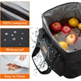 thumbnail image 3 of Lifewit Large Soft Cooler Lunch Bag, Insulated Lunch Box, Cooling Tote for Adult, Men, Women, Work, Roadtrip, Party, Camping, Leakproof, Waterproof, 40-Can (24L), Black, 3 of 7