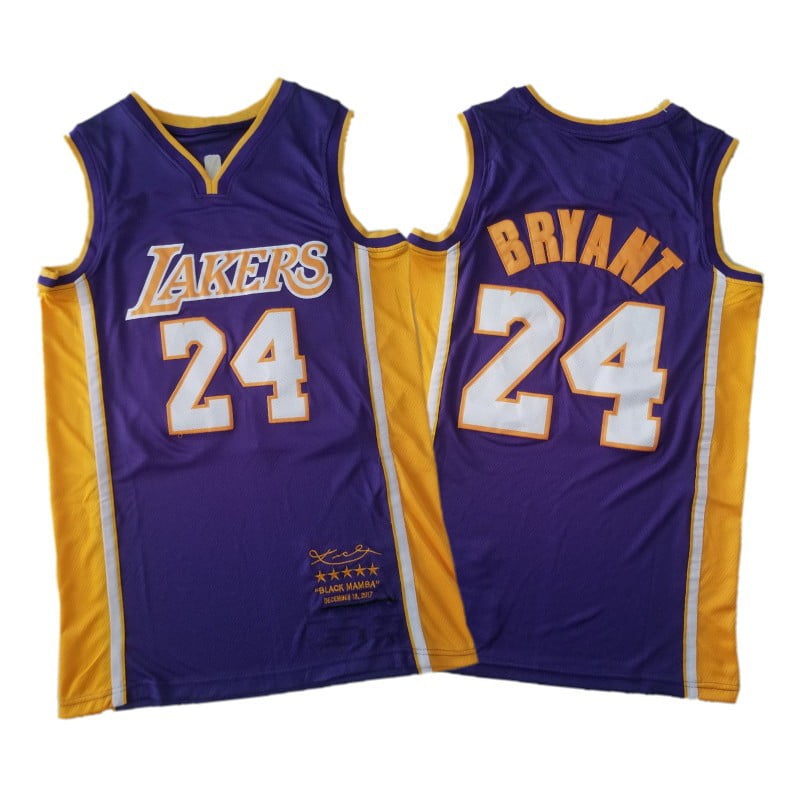 purple lakers jersey 24