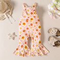 thumbnail image 2 of MZXELPRJD Girls Romper Floral Flared Pants Boys' Clothing Sets Onesie Baby Girl Holiday Photoshoot Wear 12m Outfits for Girls Dance Outfits for Girls 10-12, 2 of 7