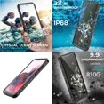 thumbnail image 3 of Funda impermeable Sunnimix para S20 6.2 / S20 + 6.7 A Prueba de golpes y Polvo para S20ultra 6.9 Funda ultra impermeable 5G IP68, 3 of 8