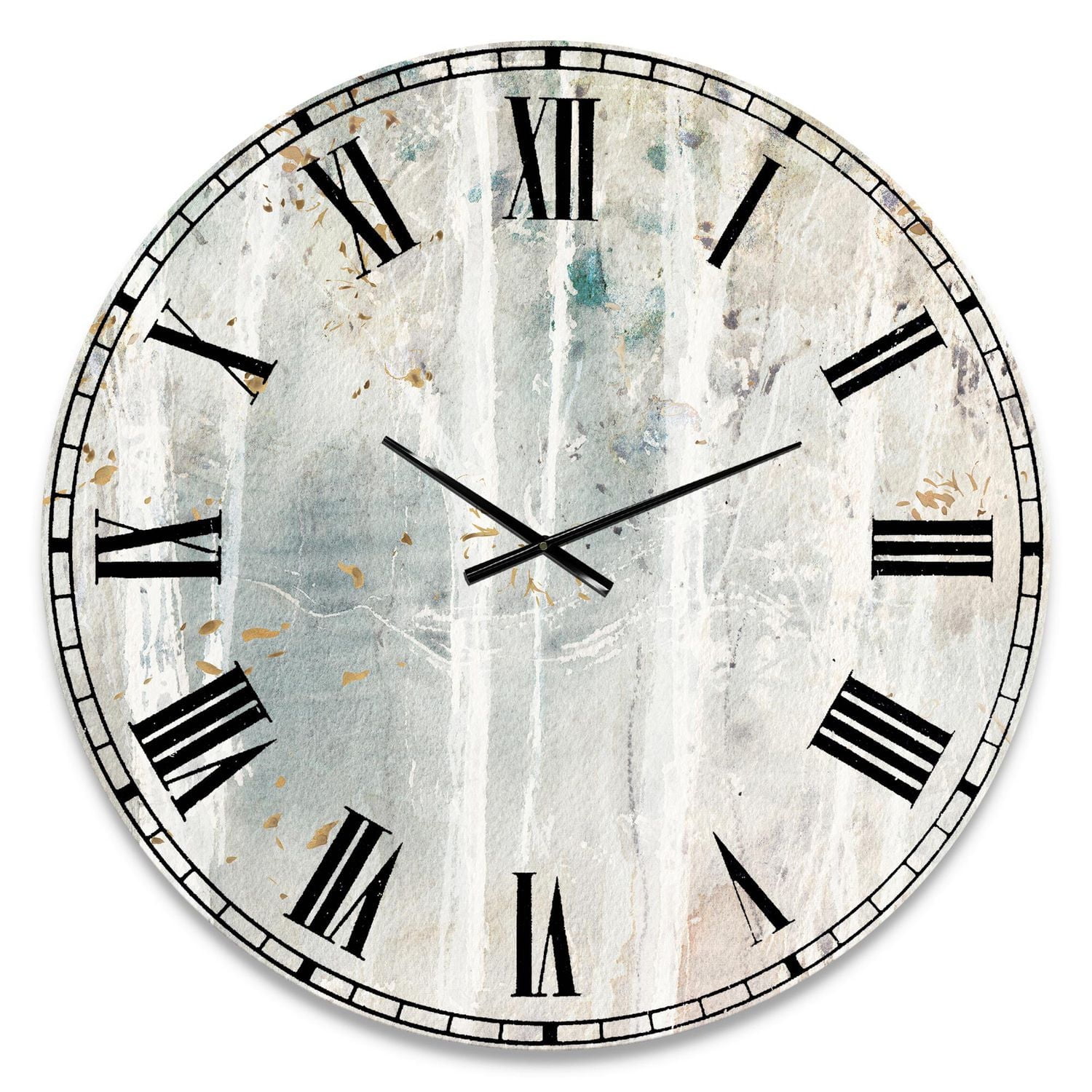 Designart 'A Woodland Walk into the Forest VI' Traditional wall clock
