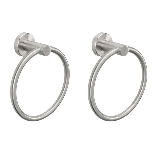 HLONK Anneau Porte-Serviette Accessoires de Salle de Bain - Porte-Serviette en Acier Inoxydable Épais pour Salle de Bain Porte-Serviette Rond Moderne Mural