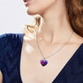 thumbnail image 5 of Jewelry VerPetridure Solar System Planet Galaxy Double Sided Glass Universe Heart Pendant Necklace, 5 of 7