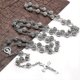 thumbnail image 4 of Collar de rosario católico Yashi para mujer y niña con cruz color plata, 4 of 5