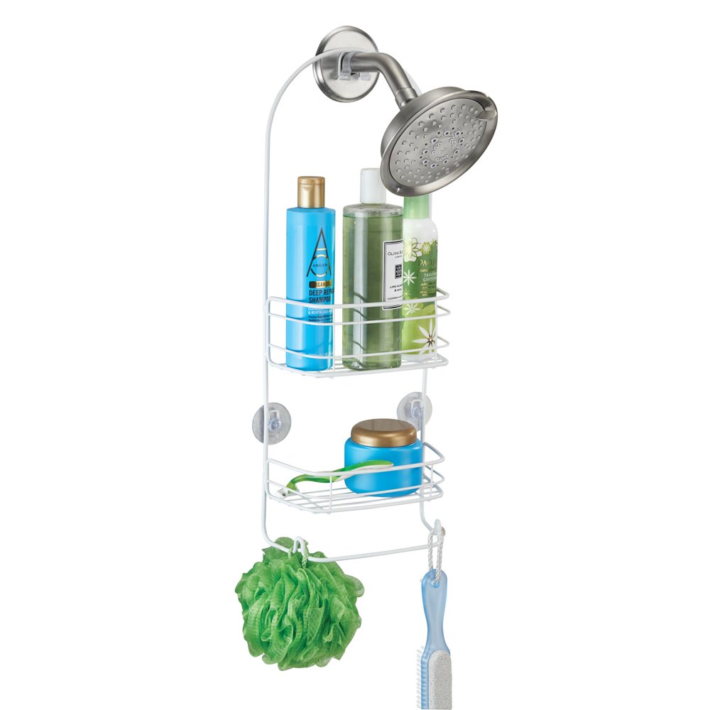 Mainstays Rondo Hanging Shower Organizer, White