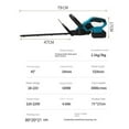 thumbnail image 6 of 24V Cordless Grass Hedge Trimmer Electric Pruning Household Lawn Mower Grass Shear Lithium-ion Rechargeable Garden Tool Machine ,2 IN 1 Trimmer & Edger, 6 of 7
