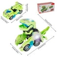 thumbnail image 2 of Transforming Dinosaur Toys Automatic Transforming Dinosaur Car Toys with LED Light and Music Battery Operated Parent-children Interactive Electric Transformer Dinosaur Toy for Kids Ag, 2 of 6