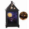 thumbnail image 2 of Yuarrent Lámpara de fiesta, farol de Halloween, luz LED, accesorios para festivales, funcionamiento con batería, exquisito tamaño compacto, suministros Iluminación navideña patrón de castillo Yuarrent HA026596-02, 2 of 6