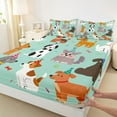 thumbnail image 3 of Homewish Cute Pet Dogs 4pcs Bed Sheets for Teens Children,Cartoon Animal King Sheets,Dreamy Princess Super Cozy Sheet Set,Lightweight Room Decor, 3 of 7