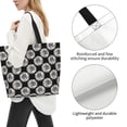 thumbnail image 3 of Fotbe White Sunflowers Bolsa Tote Estética de Lona con Estampado para Mujer - Bolsa Reutilizable de Hombro Casual para Vacaciones, Compras, Trabajo y Gimnasio, 3 of 8