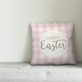 thumbnail image 3 of Creative Products Happy Easter Buffalo Check 18x18 Spun Poly Pillow, 3 of 3