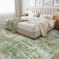 thumbnail image 3 of VUNATE 8'x10' Area Rugs for Living Room Soft Abstract Washable Rug Modern Non-Slip Aesthetic Rugs Neutral Low Pile Carpet Ideal for High Traffic Areas in Bedroom Dining Room Playroom Green, 3 of 5