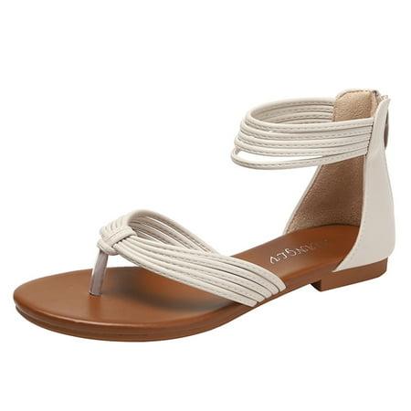 

Women s Sandals Flat Thong High Top Casual Strappy Bohemian Beach Shoes