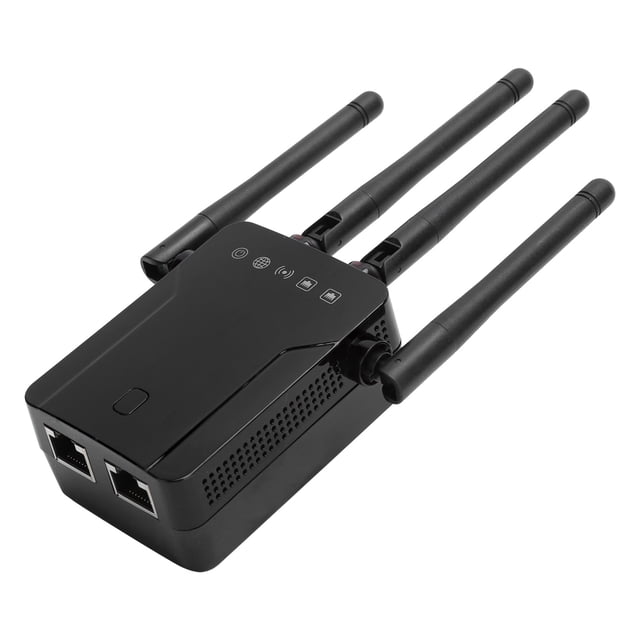 Amplificador de señal WiFi Repetidor inalámbrico dual negro NikouMX