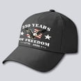 thumbnail image 2 of Lispipm 250 Anniversary USA Hat for Women United States Adjustable Patriotic Baseball Cap 1776-2026 Casual Running Sun Hats Black, 2 of 5