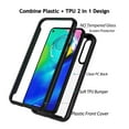 thumbnail image 3 of Tekcoo Case for Moto G Stylus / Moto G Power / Moto E 2020 / Moto Edge+, Tekcoo [Tduke] Full Body Sturdy Grip Plastic TPU Slim Transparent Clear Phone Protective Hard Cases - Black, 3 of 6