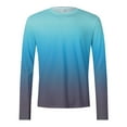 thumbnail image 4 of Gubotare Men's Long Sleeve Shirts Casual Men's Long Sleeve Shirt Lightweight T-Shirt Athletic Workout (Sky Blue,L), 4 of 4