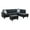 Black Grey, variant on Pemberly Row L-Shaped Brown Microfiber Couch with Ottoman with Pillows